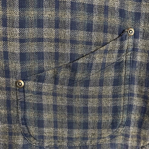 St. John's Bay Blue Denim and Plaid Reversible Vest - Picture 6 of 11